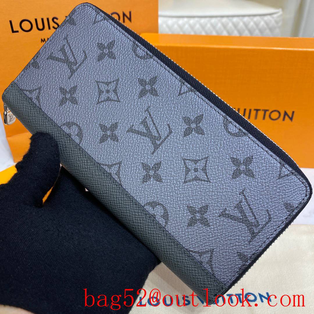 Louis Vuitton LV Men Zippy Vertical Wallet Purse with Monogram Canvas and Leather M30841