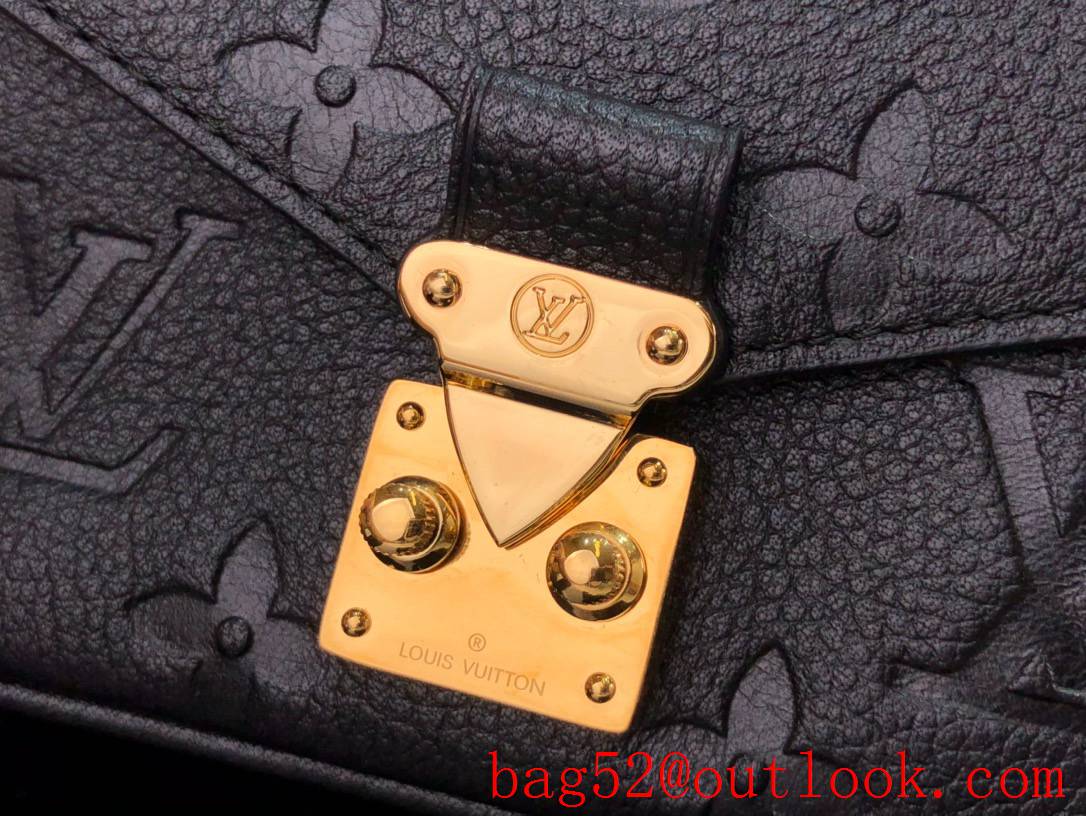 Louis Vuitton LV Micro Metis Shoulder Bag Handbag with Monogram Empreinte M81390 Black