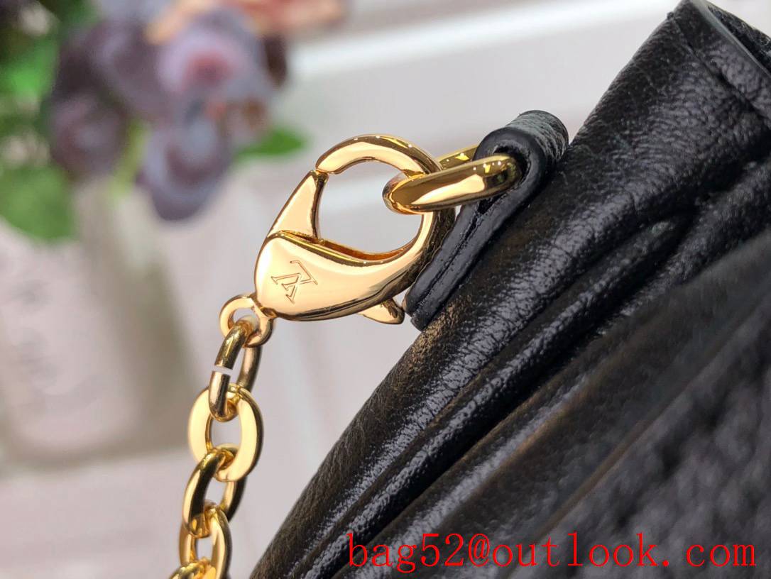 Louis Vuitton LV Micro Metis Shoulder Bag Handbag with Monogram Empreinte M81390 Black