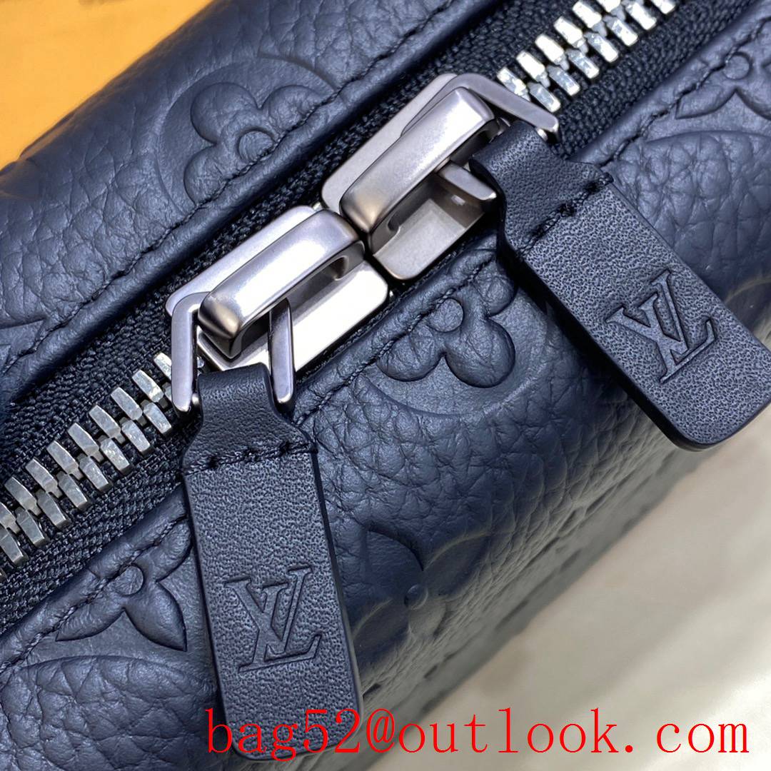 Louis Vuitton LV Men Horizon Clutch Bag with Taurillon Monogram M20439 Black