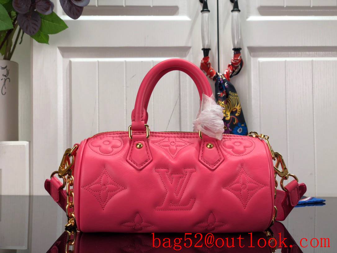 Louis Vuitton LV Monogram Calf Leather Papillon BB Bag Handbag M59826 Rose Pink