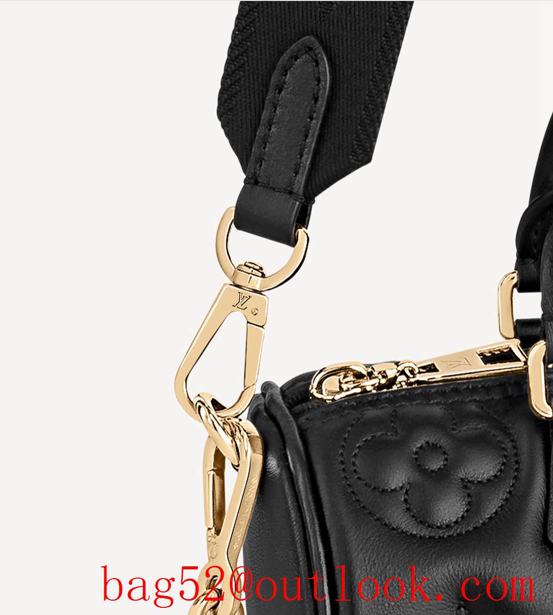 Louis Vuitton LV Monogram Calf Leather Papillon BB Bag Handbag M59800 Black