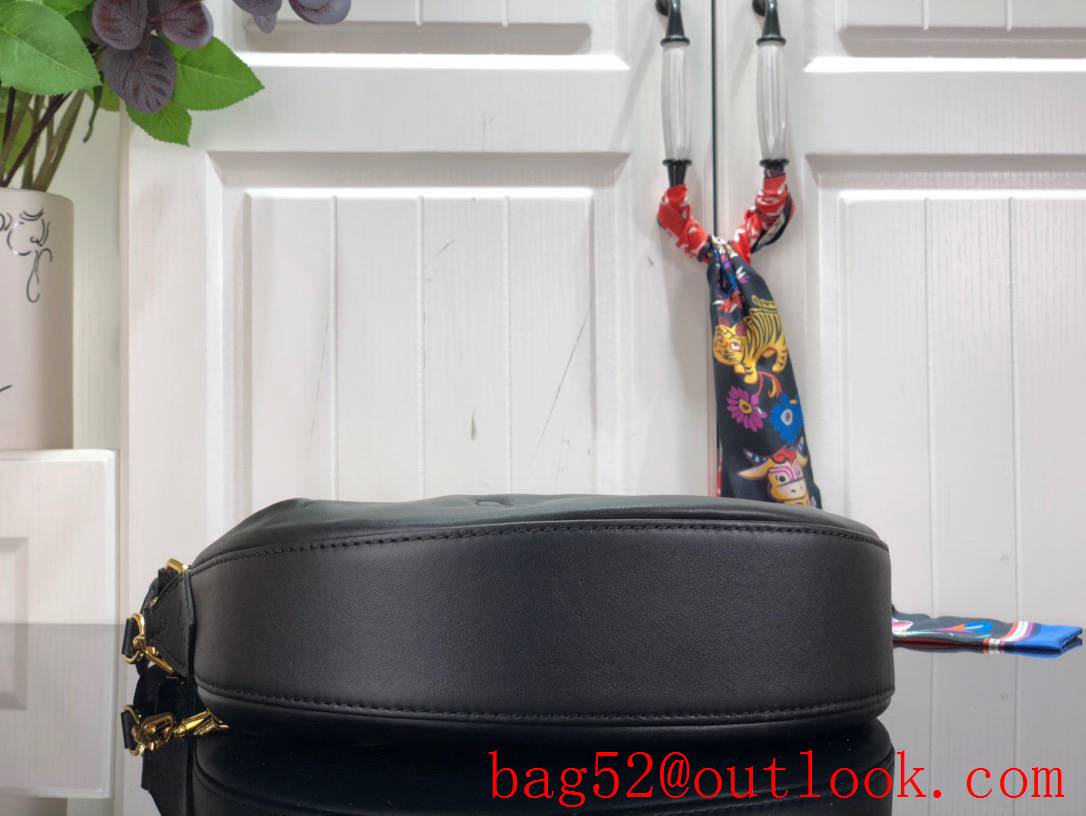 Louis Vuitton LV Monogram Calf Leather Over the Moon Bag Handbag M59799 Black