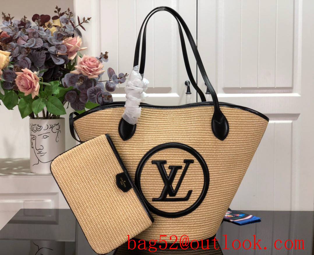Louis Vuitton LV Saint Jacques Tote Bucket Bag Handbag M59808 in Black