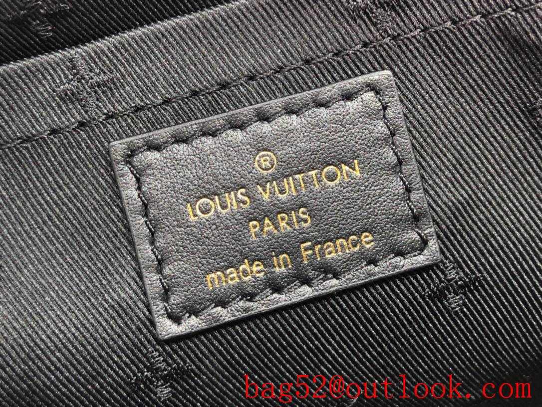 Louis Vuitton LV Monogram Calf Leather Alma BB Bag Handbag M59793 Black