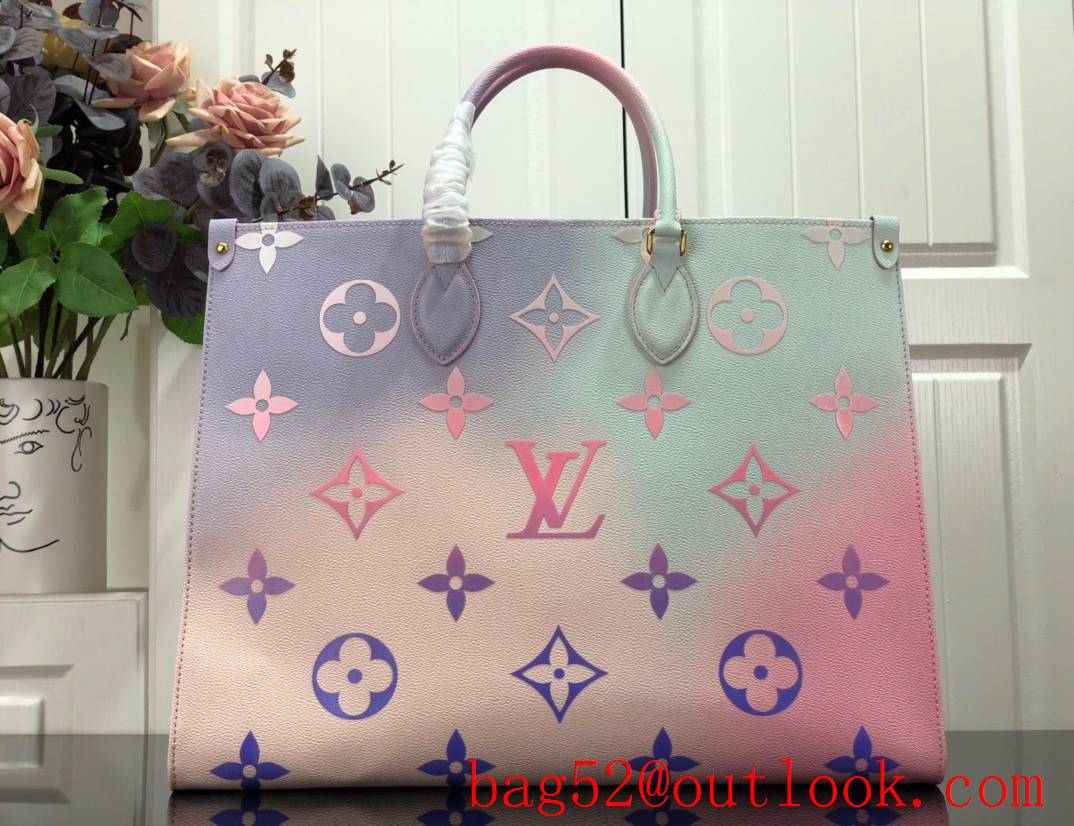 Louis Vuitton LV Monogram OnTheGo Large Tote Bag Handbag M46076 in Gradient Color