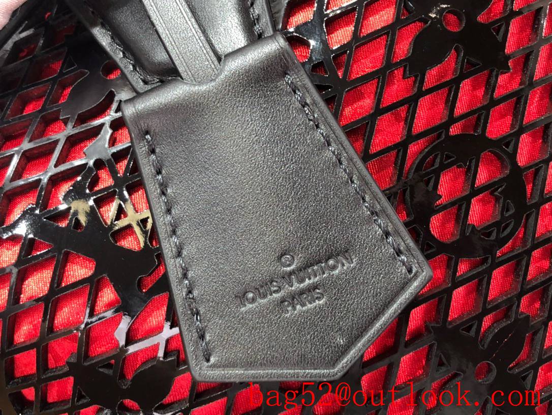Louis Vuitton LV Monogram Lace Alma Small Tote Bag Handbag M20355 Black