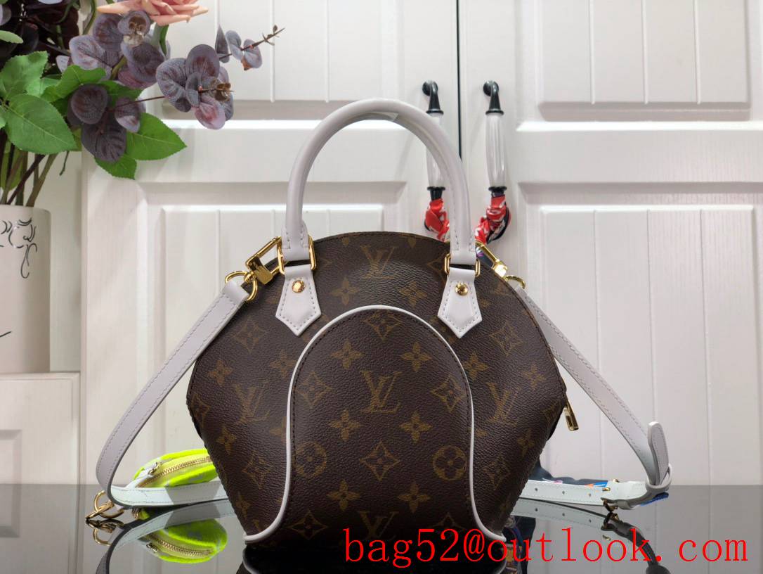 Louis Vuitton LV Match Monogram Canvas Ellipse BB Bag Handbag M20752 Brown & White