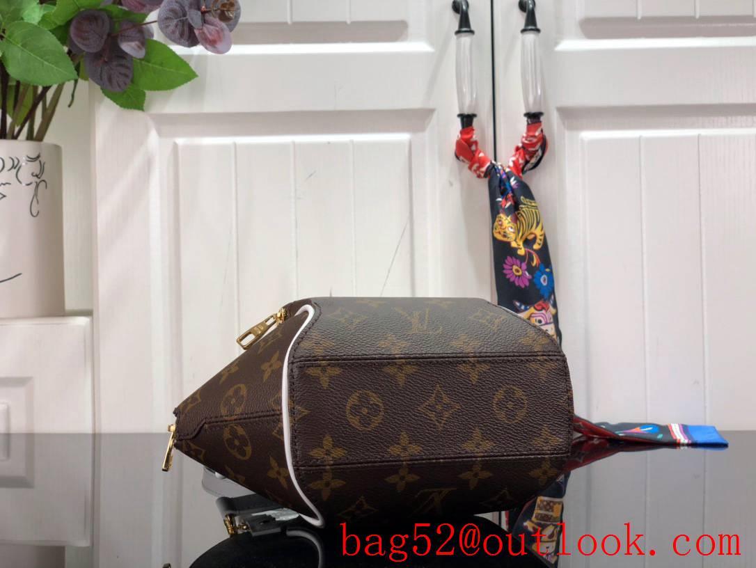 Louis Vuitton LV Match Monogram Canvas Ellipse BB Bag Handbag M20752 Brown & White