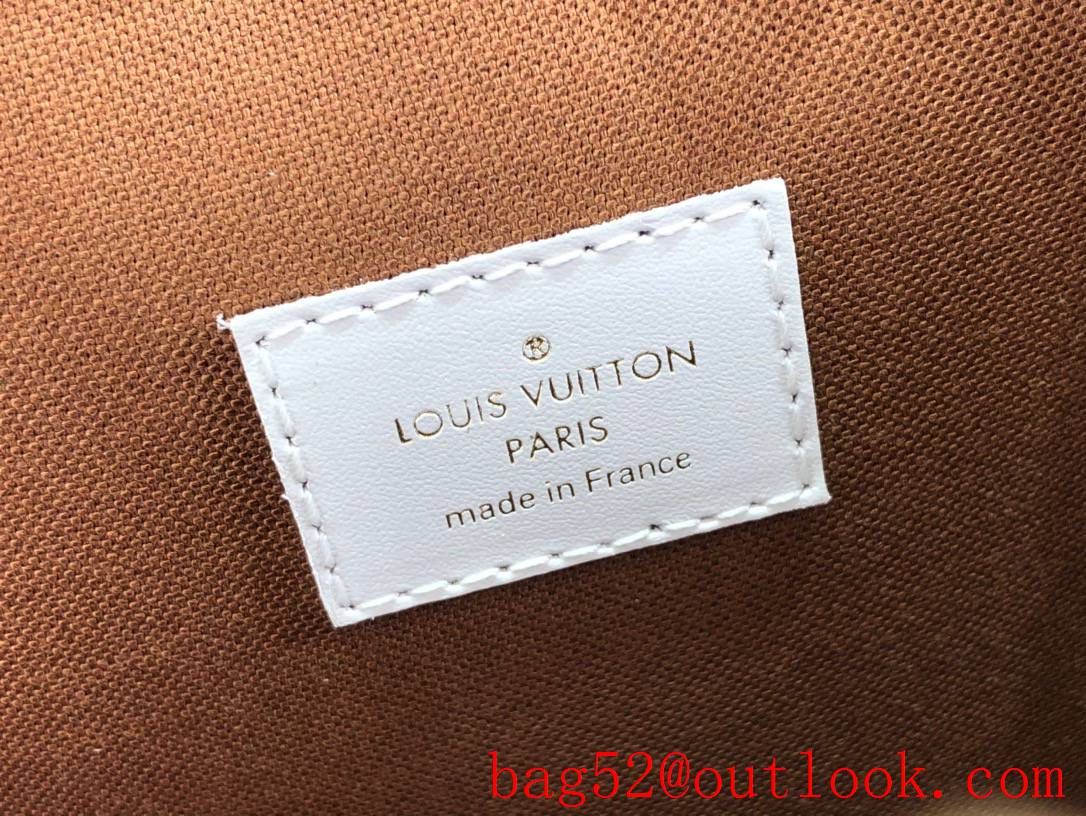 Louis Vuitton LV Match Monogram Canvas Ellipse BB Bag Handbag M20752 Brown & White