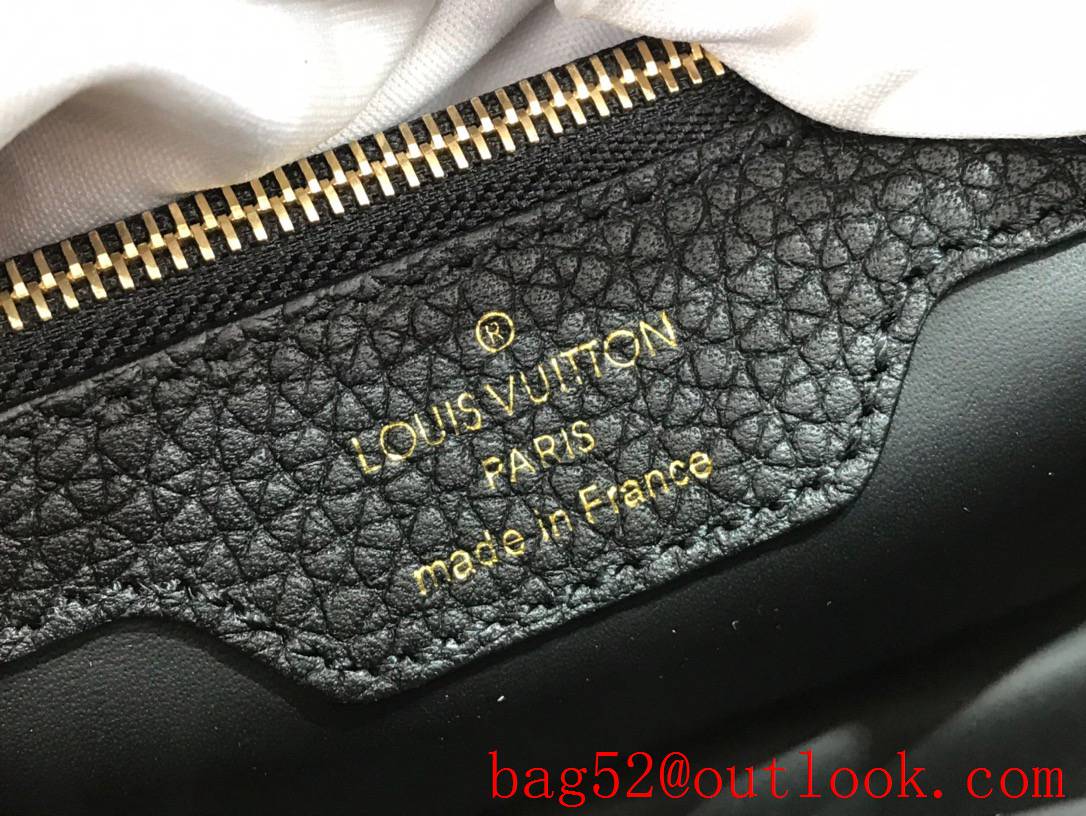 Louis Vuitton LV Weaving Capucines BB Tote Bag Handbag with Leather Handle M55011 Black