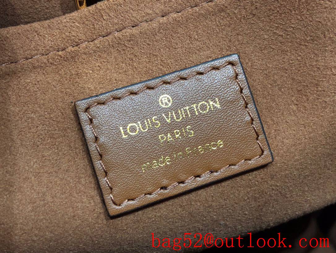 Louis Vuitton LV Raffia Saint Jacques Petit Bucket Bag Handbag M59962 Brown