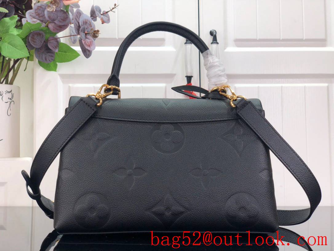 Louis Vuitton LV Monogram Empreinte Leather Madeleine Medium Bag Handbag M45976 Black