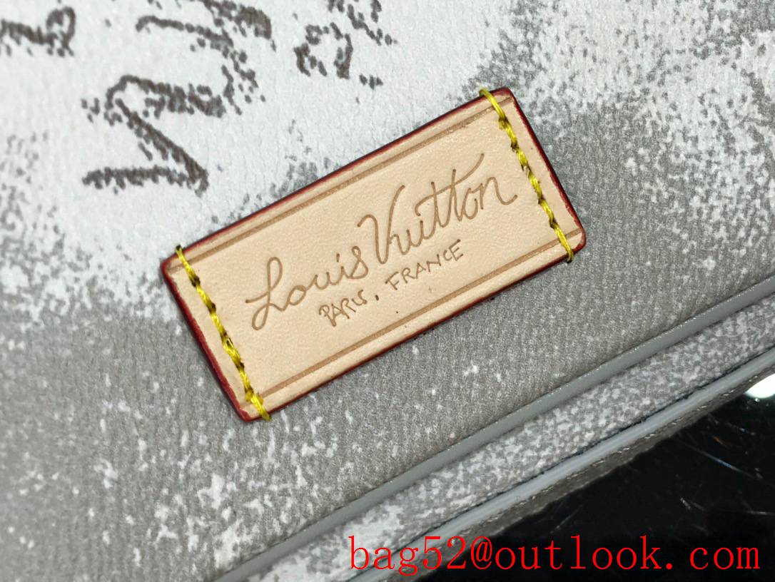Louis Vuitton LV Men Trio Messenger Bag with Damier Salt Canvas N50068 Gray