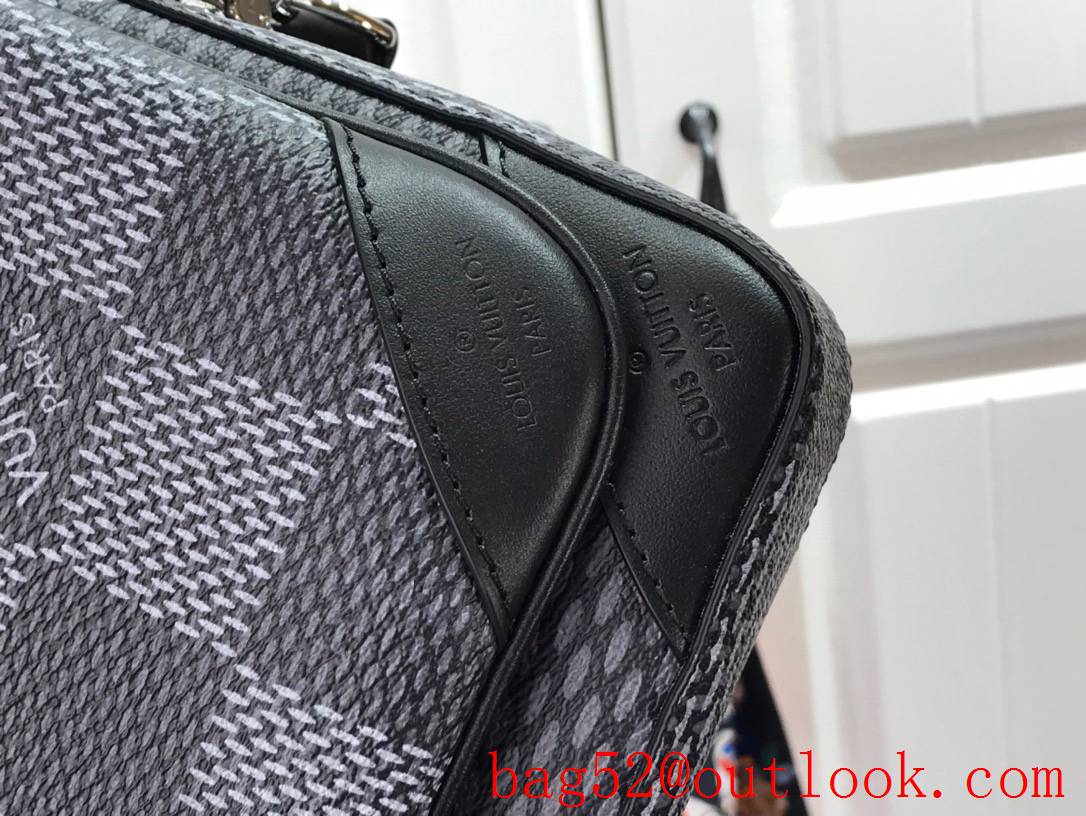 Louis Vuitton LV Men Trio Messenger Bag with Damier Graphite Canvas N50017 Black