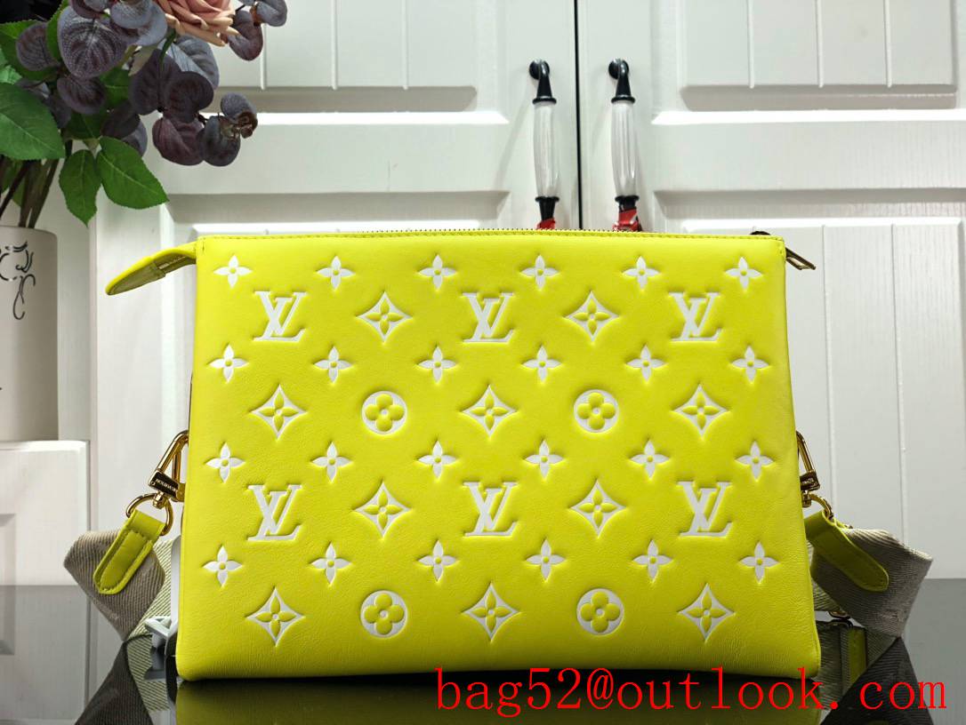 Louis Vuitton LV Coussin Small Bag Handbag with Monogram Lambskin M20843 Yellow