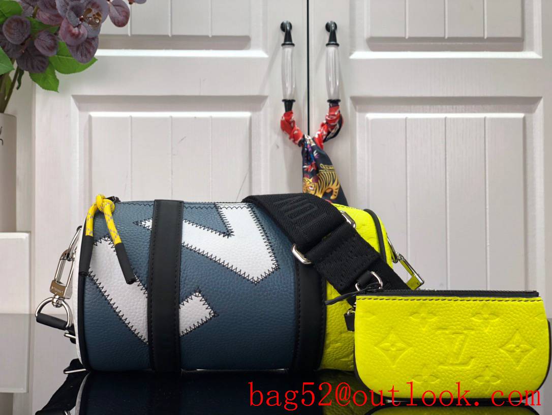 Louis Vuitton LV Men Polochon Shoulder Bag Handbag with Monogram Taurillon Leather M59927
