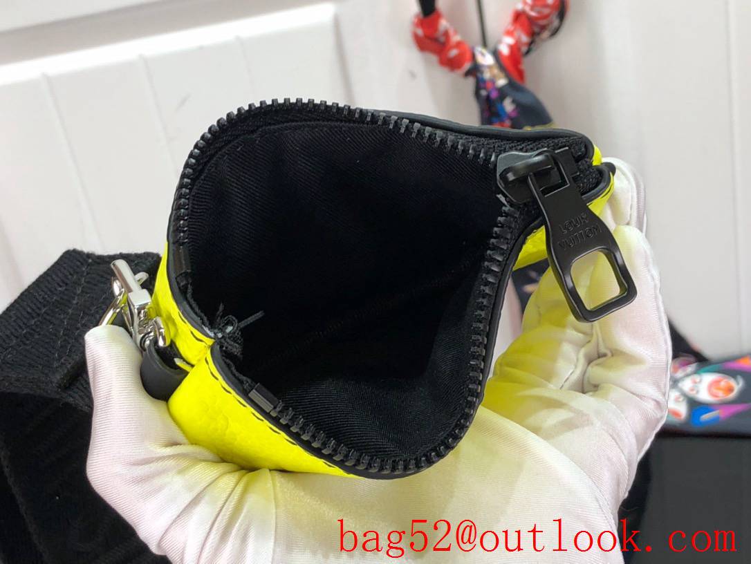 Louis Vuitton LV Men Polochon Shoulder Bag Handbag with Monogram Taurillon Leather M59927