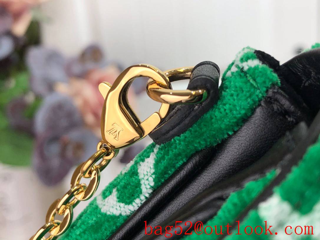 Louis Vuitton LV Match Micro Metis Shoulder Bag Handbag with Monogram Velvet M81494 Green