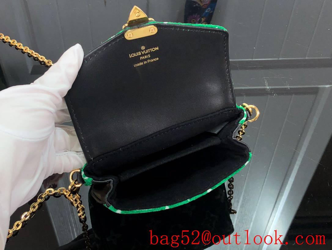 Louis Vuitton LV Match Micro Metis Shoulder Bag Handbag with Monogram Velvet M81494 Green