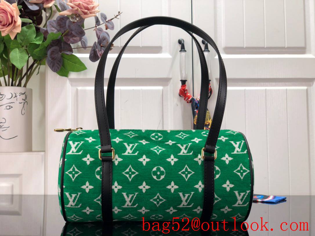 Louis Vuitton LV Match Papillon Bag Handbag with Monogram Velvet M46206 Green