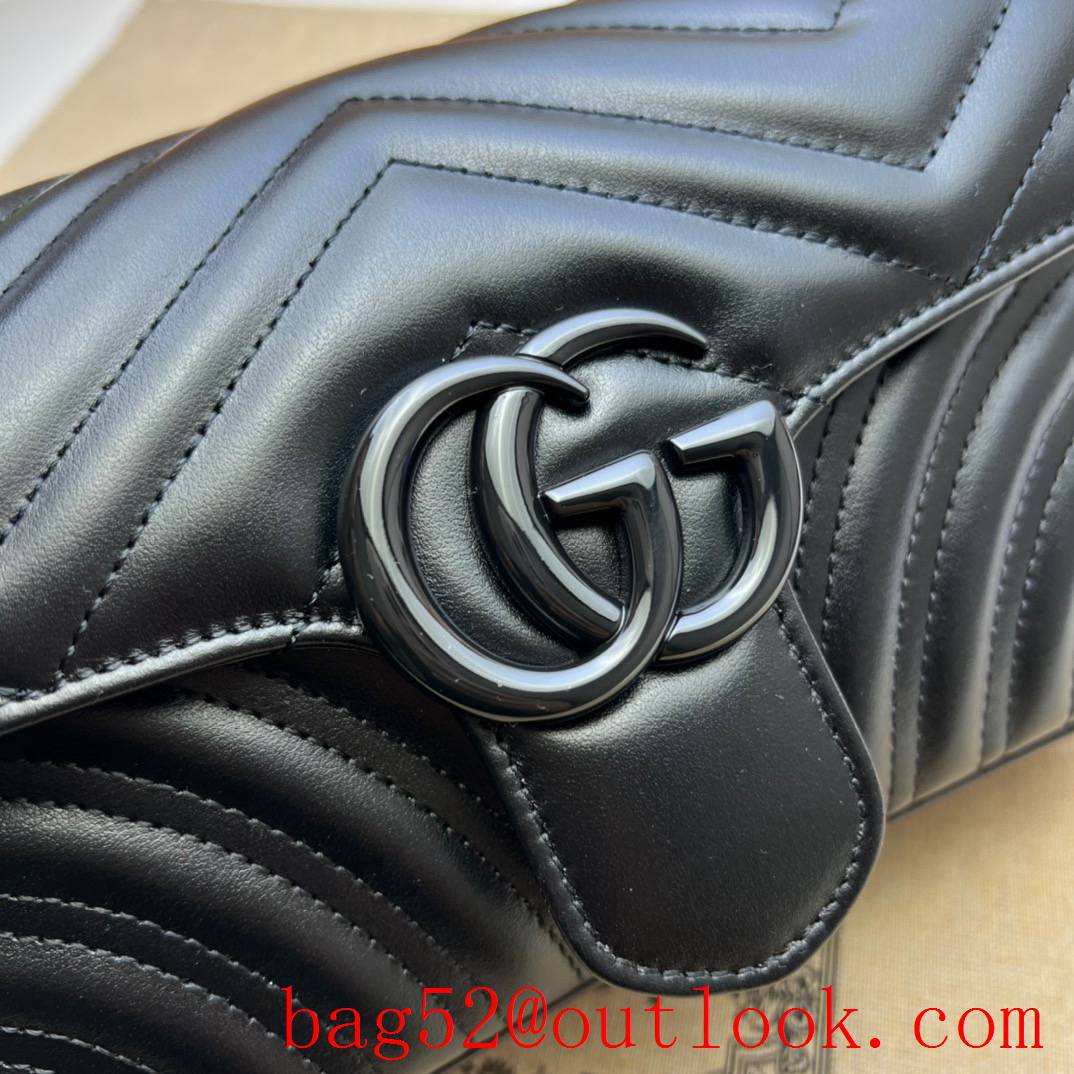 Gucci GG Marmont quilted mini black handbag bag