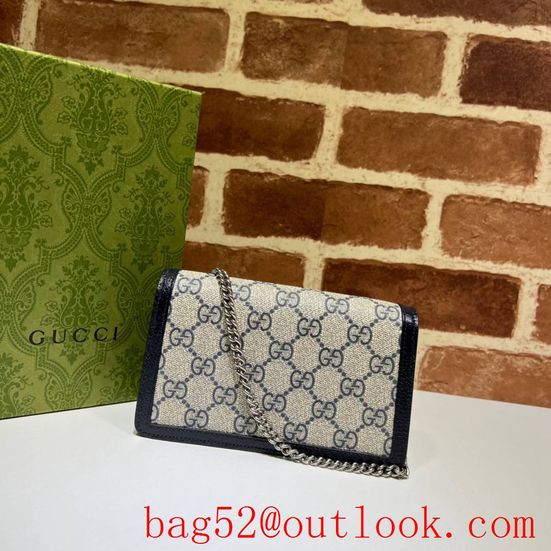 Gucci Dionysus GG super mini navy blue handbag bag