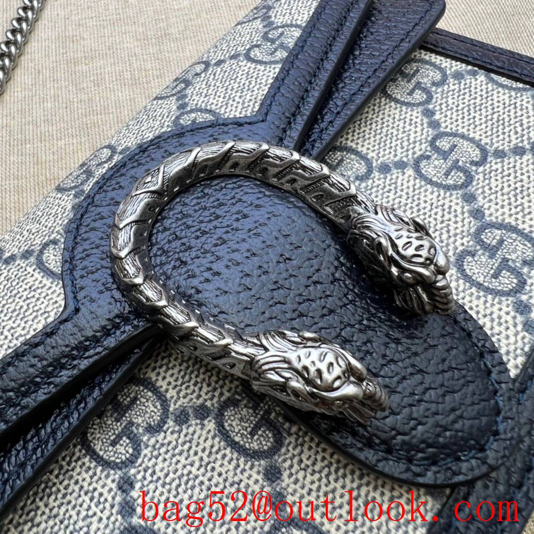 Gucci Dionysus GG super mini navy blue handbag bag