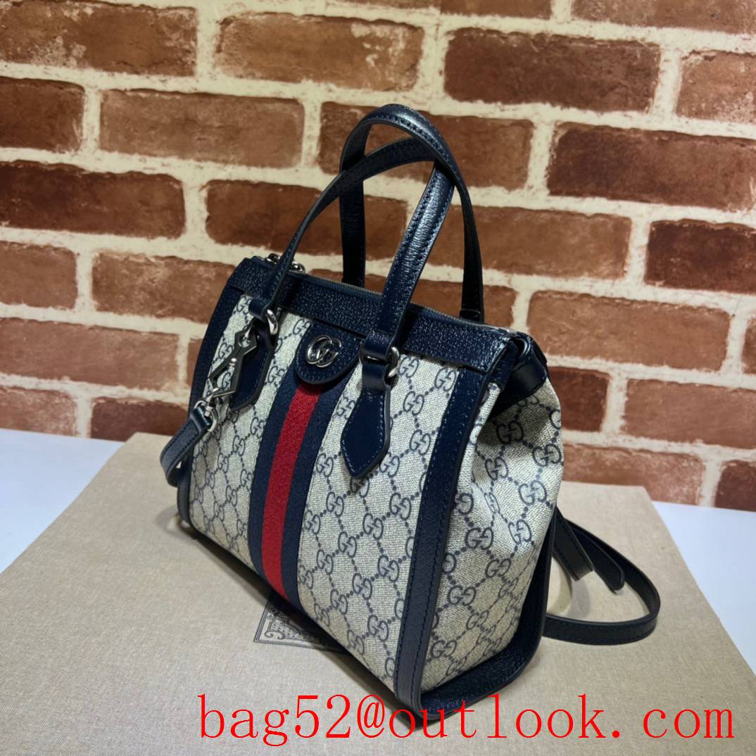 Gucci navy blue Ophidia Small GG Tote handbag bag