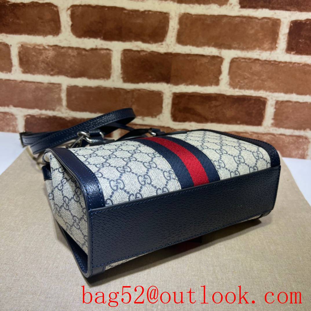 Gucci navy blue Ophidia Small GG Tote handbag bag