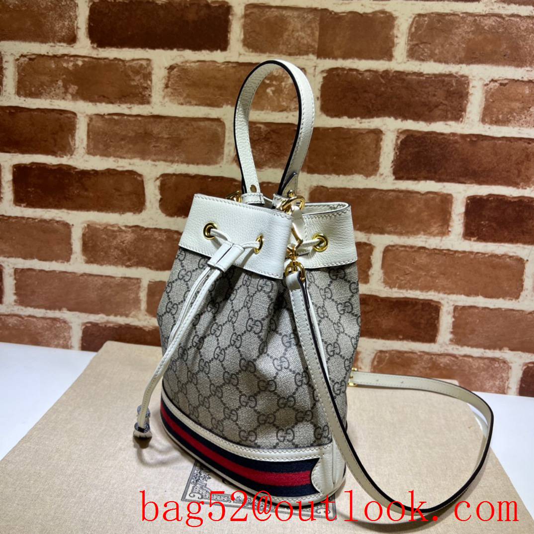 Gucci Ophidia Small GG Bucket white handbag bag