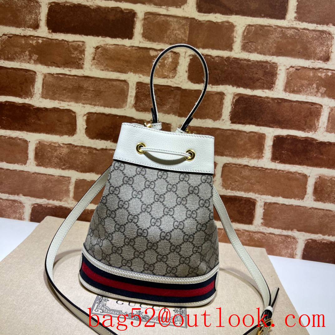 Gucci Ophidia Small GG Bucket white handbag bag