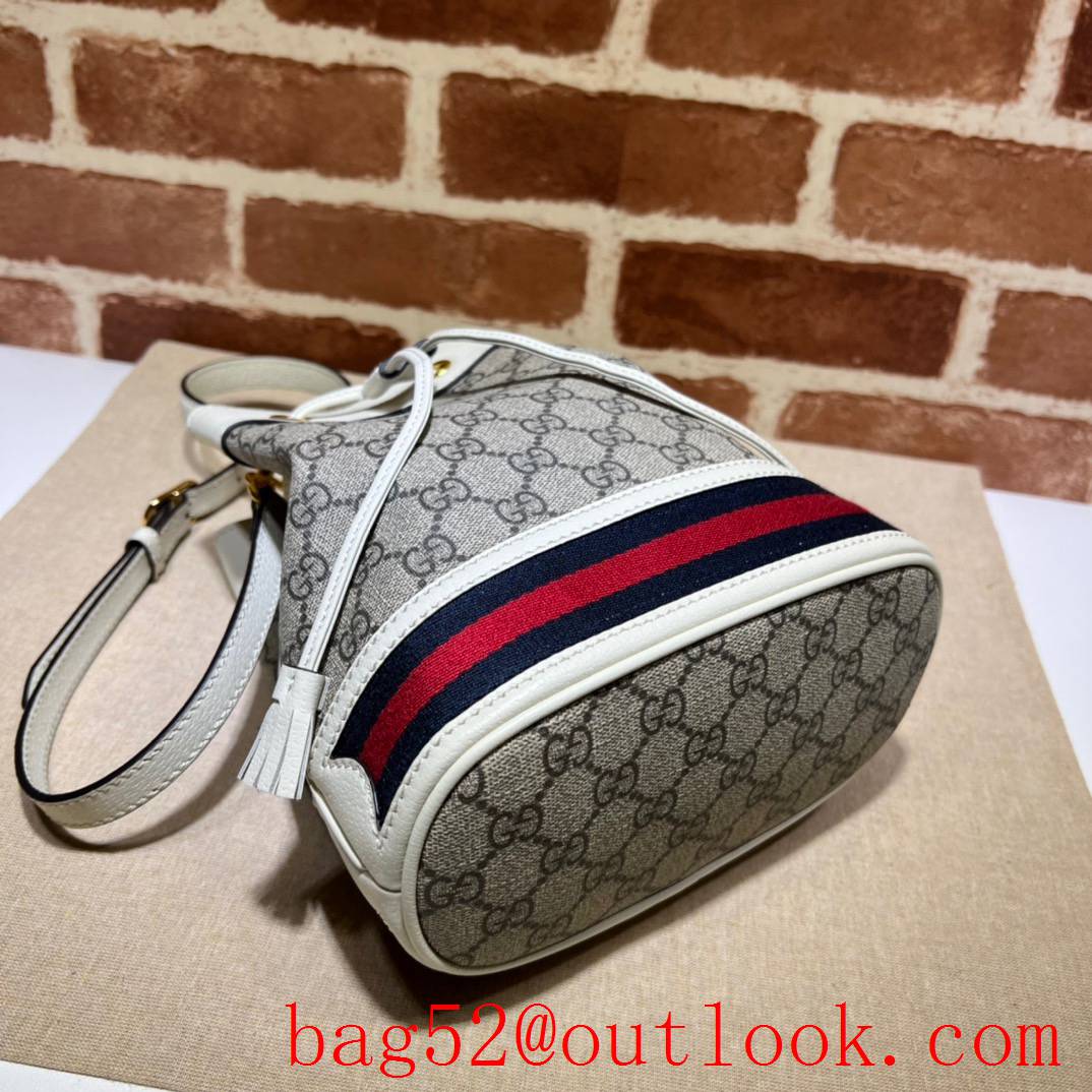 Gucci Ophidia Small GG Bucket white handbag bag