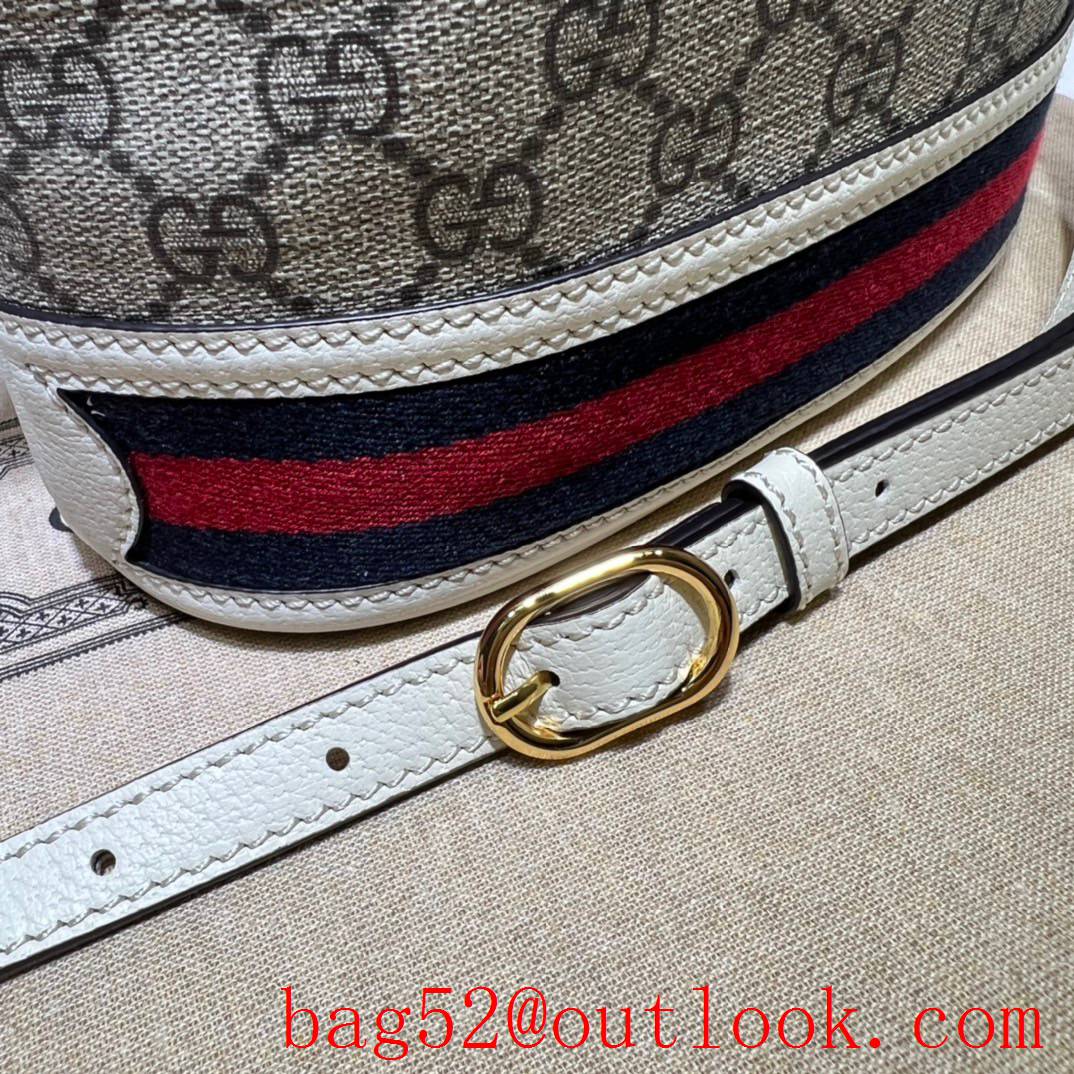 Gucci Ophidia Small GG Bucket white handbag bag