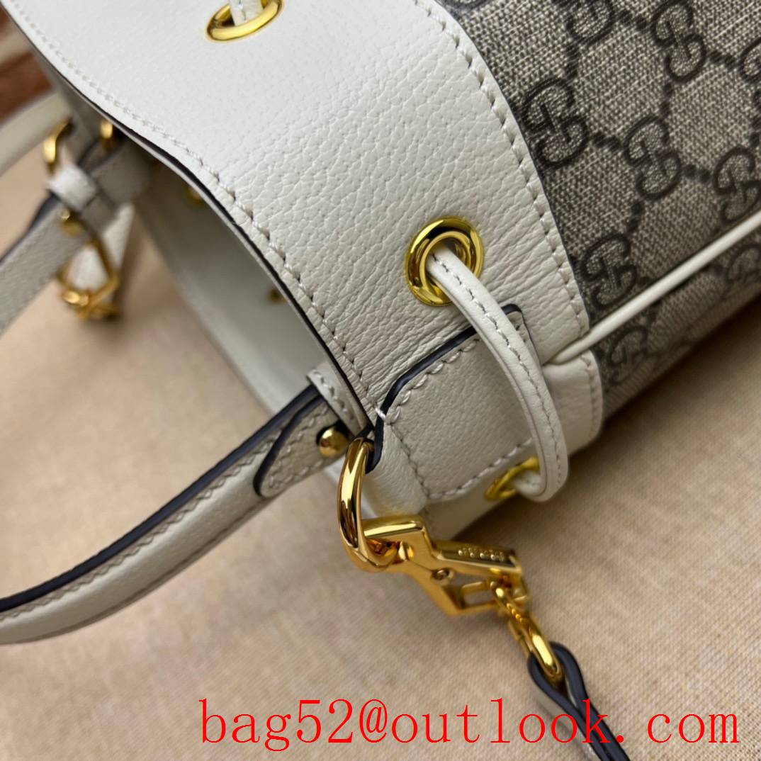 Gucci Ophidia Small GG Bucket white handbag bag