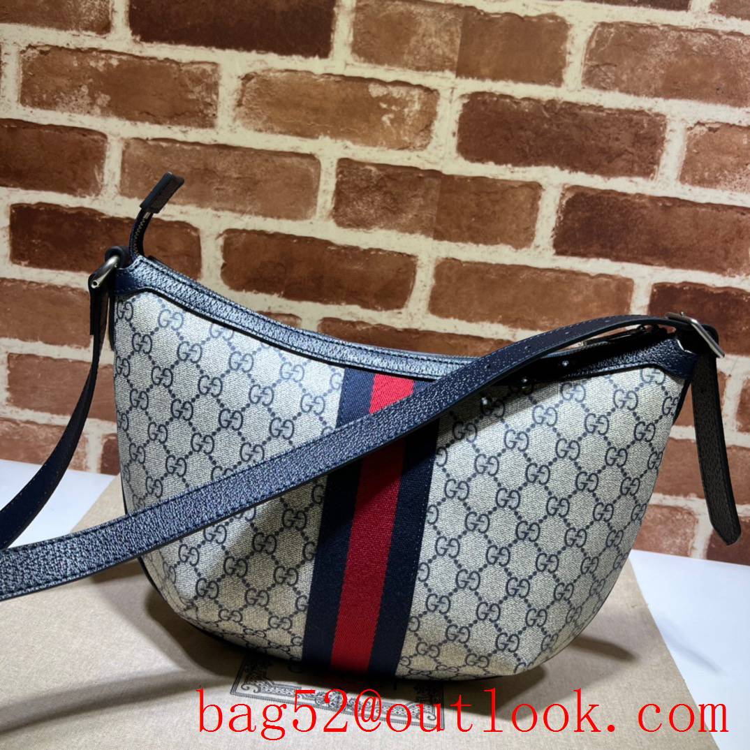 Gucci Ophidia GG Small Shoulder navy blue handbag bag