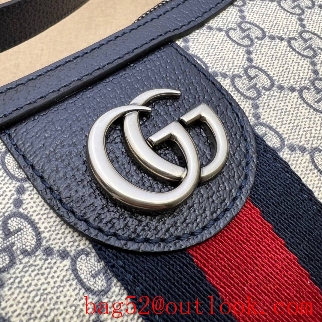 Gucci Ophidia GG Small Shoulder navy blue handbag bag