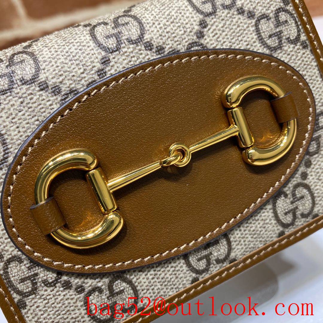 Gucci brown Gucci Horsebit 1955 Card Holder wallet purse