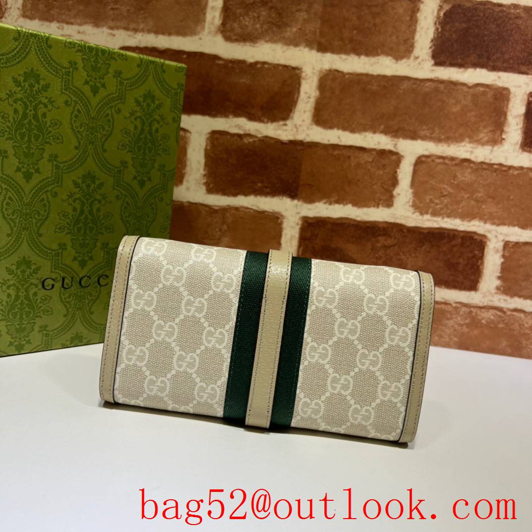 Gucci Jackie 1961 Collection GG Chain white shoulder crossbody Wallet handbag bag