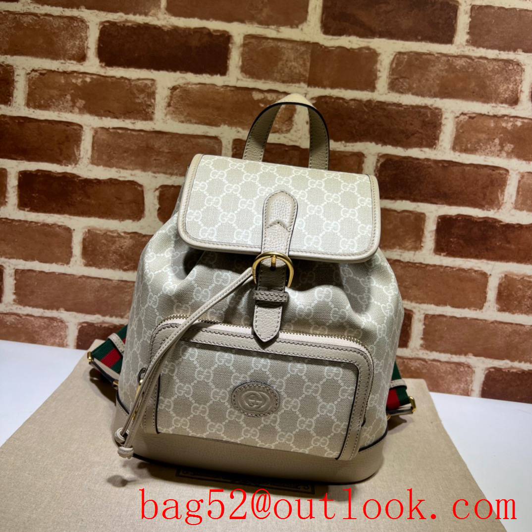 Gucci cream GG Retro men Backpack handbag bag