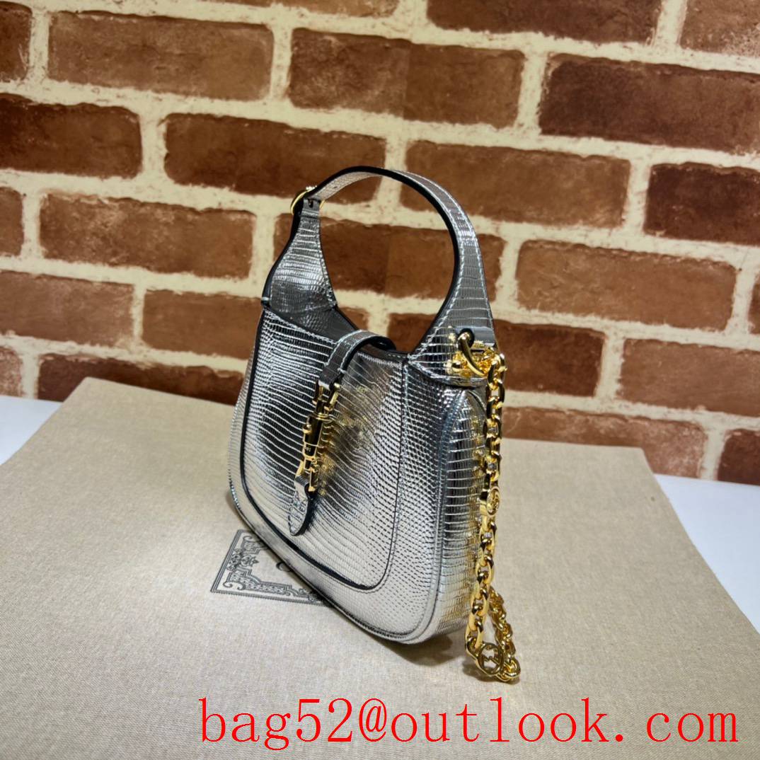 Gucci Jackie 1961 sliver women gold chain handbag bag