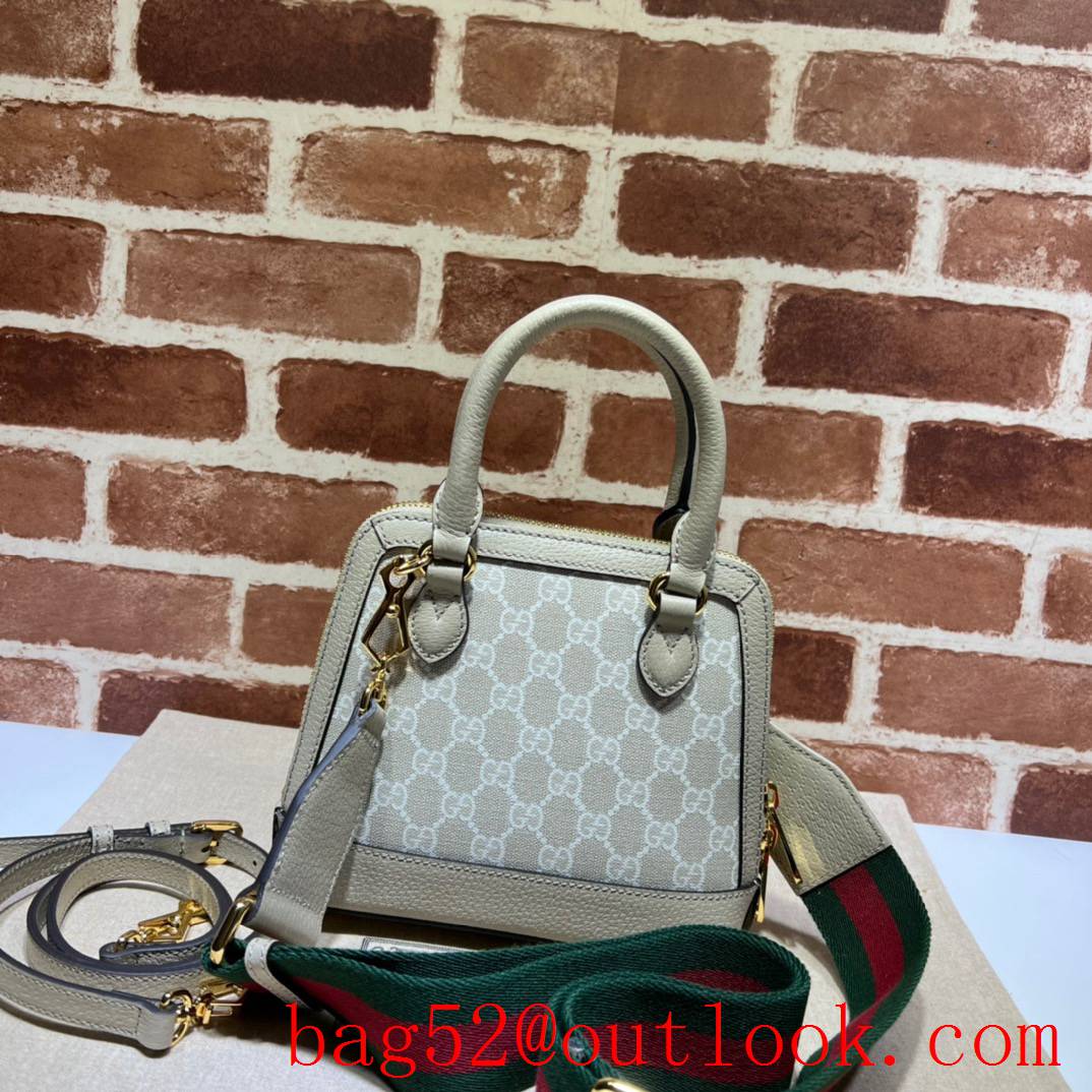 Gucci Horsebit 1955 GG Mini white handbag bag