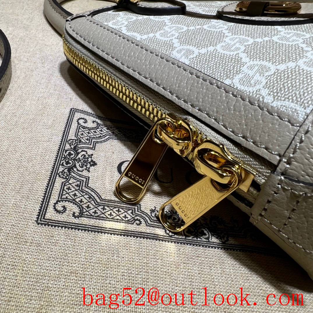 Gucci Horsebit 1955 GG Mini white handbag bag