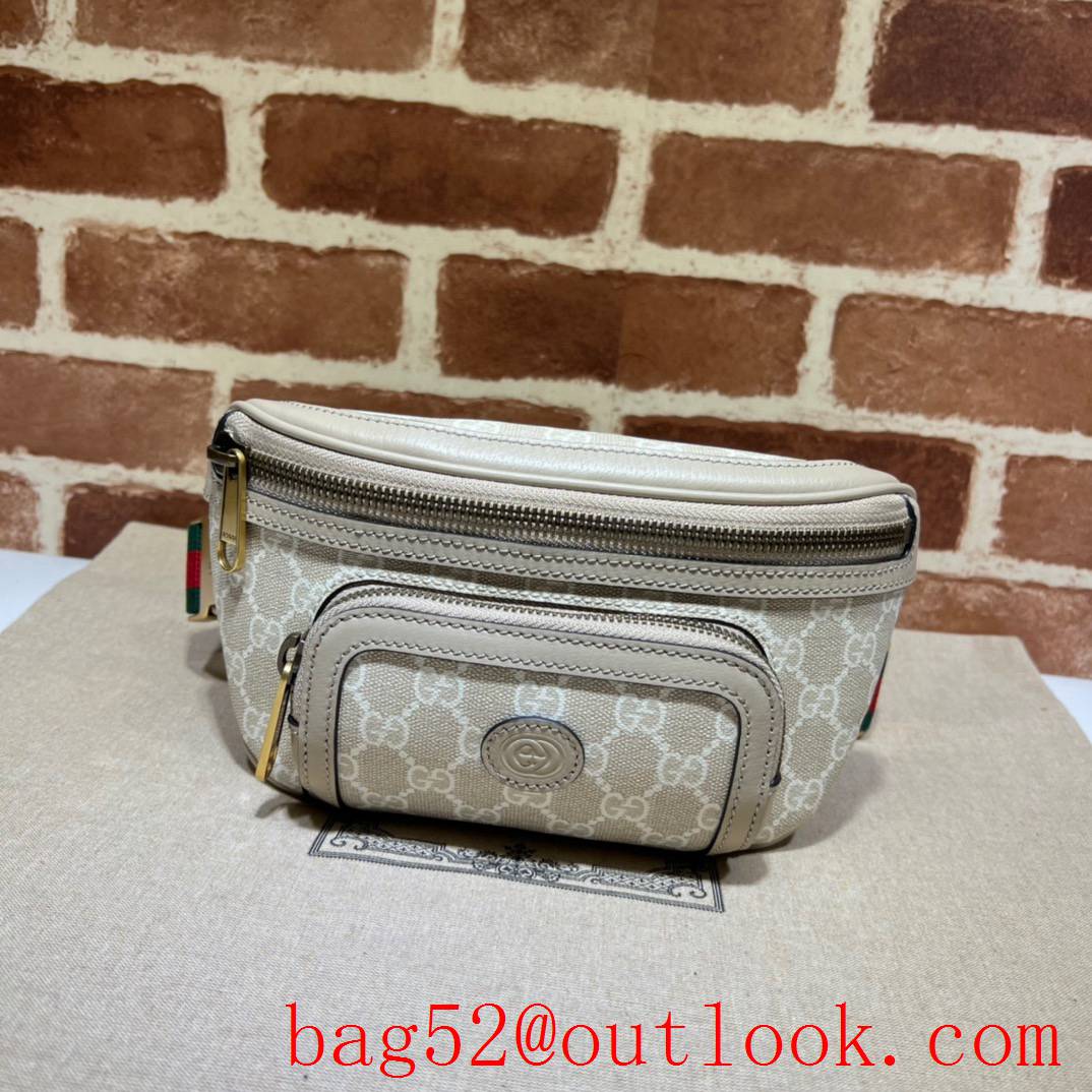 Gucci cream shoulder crossbody GG retro waist handbag bag