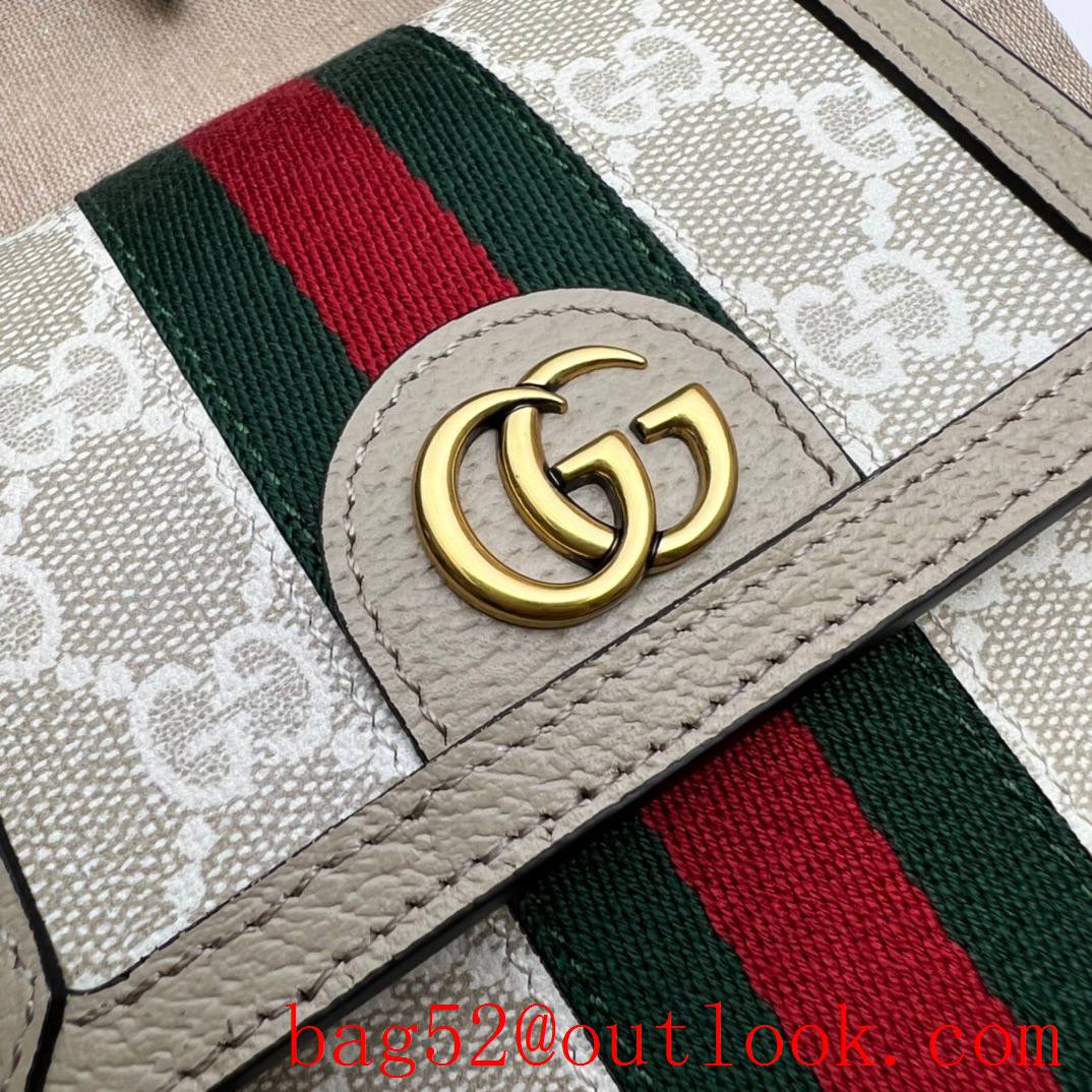 Gucci vertical cream with stripes shoulder double G handbag bag