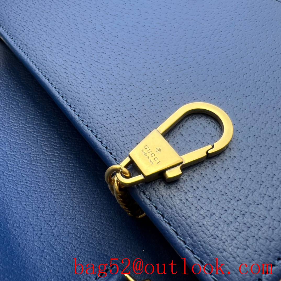 Gucci blue Diana Bamboo Mini Chain handbag bag