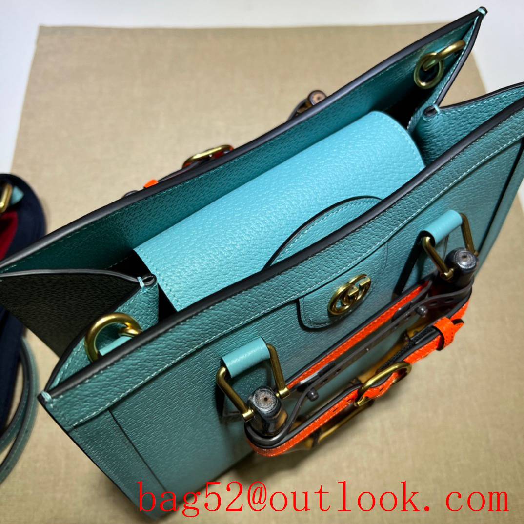 Gucci Diana Bamboo Small blue Tote handbag bag