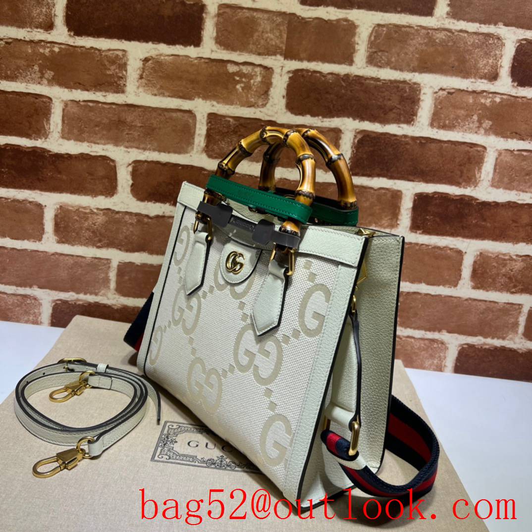 Gucci Diana Super Double G Small Tote white handbag bag