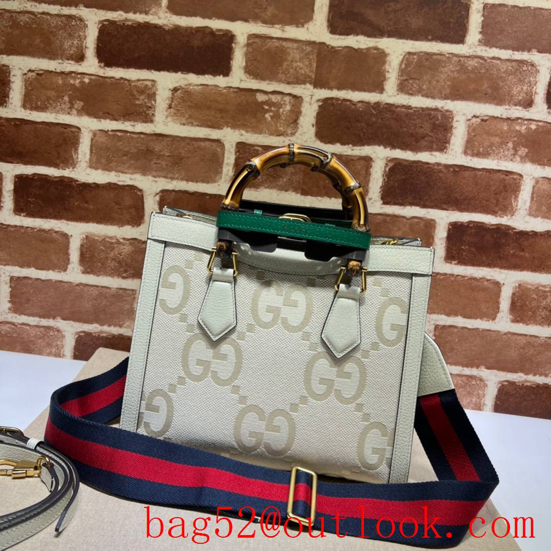 Gucci Diana Super Double G Small Tote white handbag bag