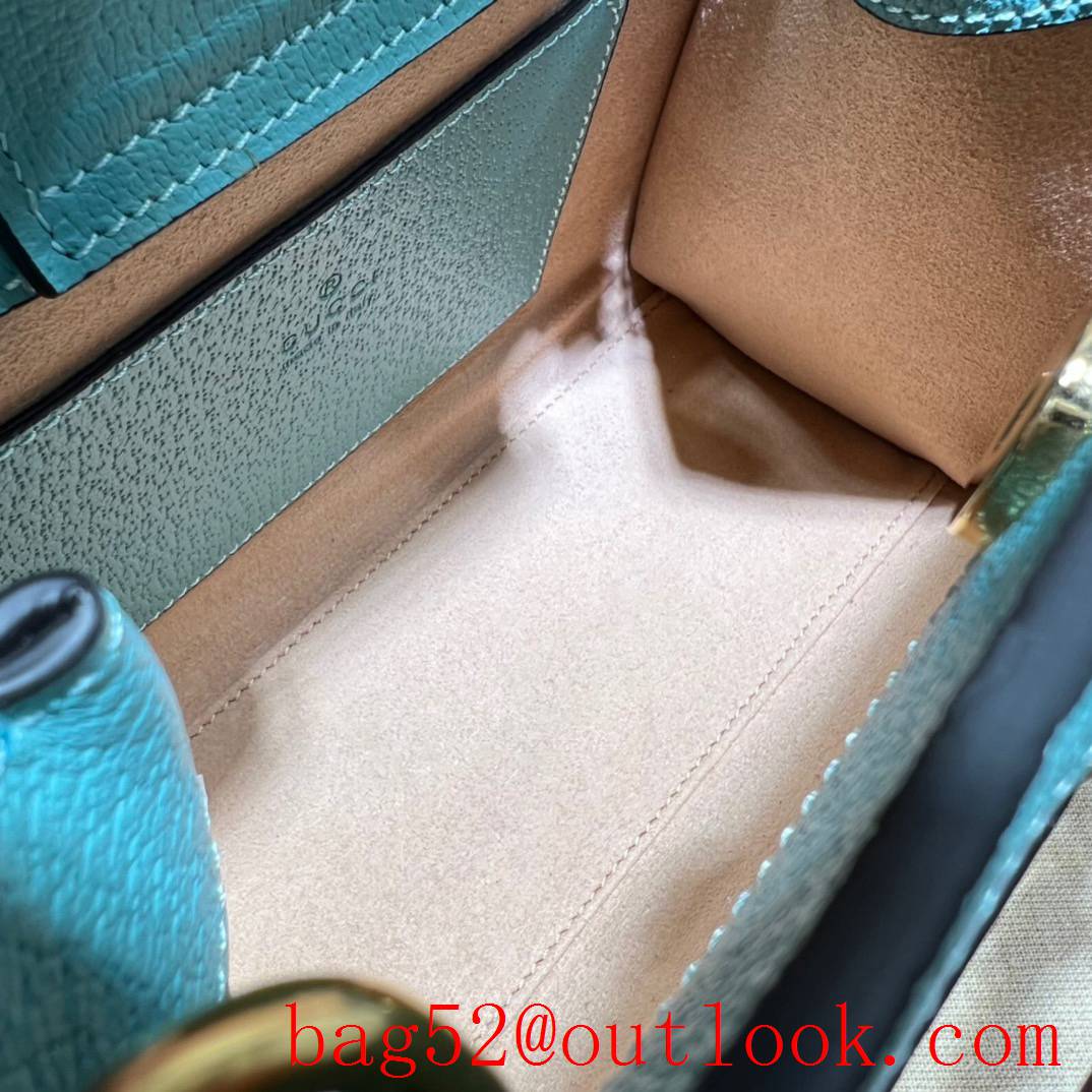 Gucci blue Diana Bamboo Mini Tote handbag bag